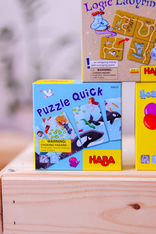 Mini hra pre deti Rchle puzzle Haba od 4 rokov