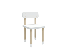 821005940 Flexa Dreven stolika s operadlom pre deti biela Dots 1