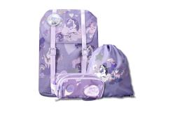 Frii of Norway Ergonomick kolsk taka Retro 22L Unicorn Purple Glitter 4
