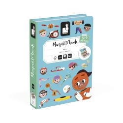 Janod Magnetick kniha skladaka pre deti port Magnetibook 6
