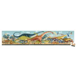 Janod Panoramatick puzzle v kufrku Dinosaury Dino 100 ks 2