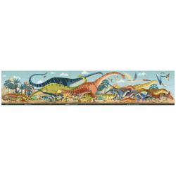 Janod Panoramatick puzzle v kufrku Dinosaury Dino 100 ks 4