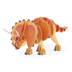 Janod Dreven 3D puzzle Dinosaurus Triceratops Dino 32 ks 4