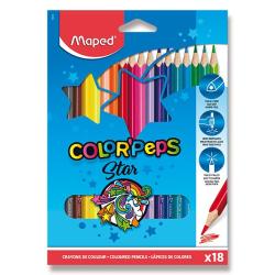 Trojhrann pastelky pre deti ColorPeps Maped 18 farieb